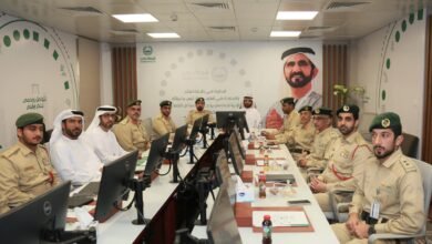 اللواء حارب الشامسي يطلع على سير العمل في الإدارة العامة للمرور 2 حارب الشامسي