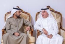 عمار بن حميد يقدم واجب العزاء في وفاة الشيخ محمد بن سالم بن سلطان القاسمي 24 عمار بن حميد