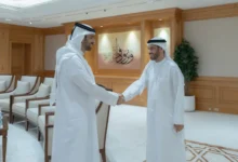 سلطان بن أحمد القاسمي يستقبل مدير عام الاتحاد للمعلومات الائتمانية 22 سلطان بن أحمد القاسمي