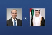 عبدالله بن زايد ووزير الخارجية المصري يبحثان هاتفياً التطورات في المنطقة