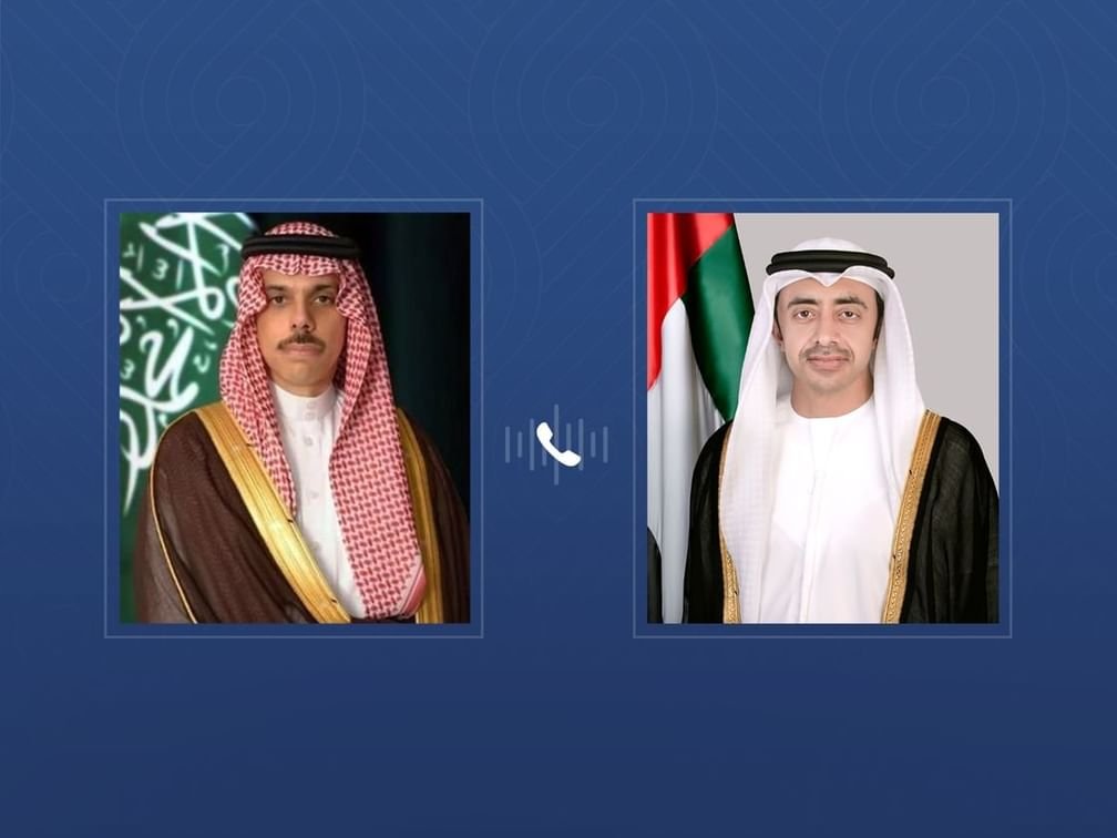 عبدالله بن زايد يجري اتصالا هاتفيا مع وزير خارجية المملكة العربية السعودية 1 عبدالله بن زايد