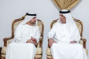 حاكم رأس الخيمة يقدم واجب العزاء في وفاة الشيخ محمد بن سالم بن سلطان القاسمي 2 حاكم رأس الخيمة يقدم واجب العزاء في وفاة الشيخ محمد بن سالم بن سلطان القاسمي