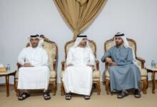 راشد بن حميد يقدم واجب العزاء في وفاة الشيخ محمد بن سالم بن سلطان القاسمي 23 راشد بن حميد