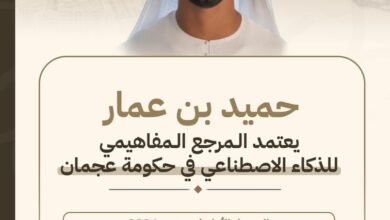حميد بن عمار يعتمد المرجع المفاهيمي للذكاء الاصطناعي في حكومة عجمان 4 حميد بن عمار