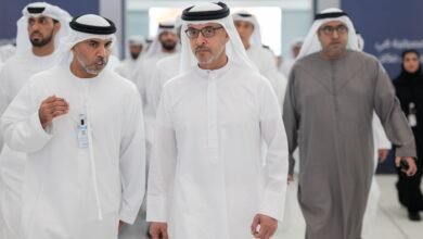 هزاع بن زايد يزور معرض أبوظبي الدولي للصيد والفروسية