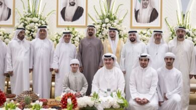 ذياب بن محمد بن زايد يحضر حفل استقبال بمناسبة زفاف عبدالله محمد الخوري