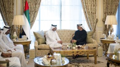 هزاع بن زايد يستقبل خالد بن محمد بن زايد بمحل إقامته في منطقة العين 3 هزاع بن زايد يستقبل خالد بن محمد بن زايد بمحل إقامته في منطقة العين