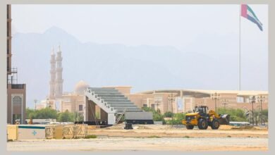 تنفيذا لتوجيهات حاكم الشارقة.. بدء الأعمال الإنشائية لاستاد دبا الحصن