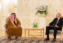 طحنون بن زايد يلتقي الرئيس الأذربيجاني إلهام علييف في باكو