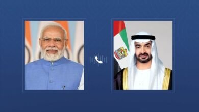 رئيس الدولة ورئيس وزراء الهند يبحثان هاتفياً علاقات البلدين والتطورات الإقليمية