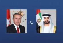 رئيس الدولة والرئيس التركي يبحثان هاتفياً علاقات البلدين والتطورات الإقليمية