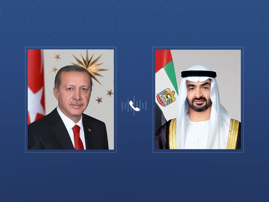 رئيس الدولة والرئيس التركي يبحثان هاتفياً علاقات البلدين والتطورات الإقليمية 1 رئيس الدولة والرئيس التركي يبحثان هاتفياً علاقات البلدين والتطورات الإقليمية