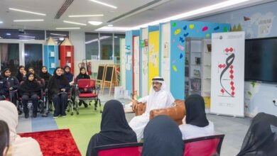 مركز حمدان بن محمد لإحياء التراث يعزز الوعي بالمسؤولية المجتمعية لدى طالبات مدرسة الخوانيج 3 حمدان بن محمد