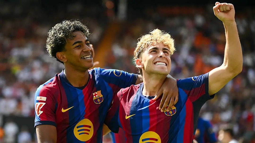 برشلونة يقسو على فالنسيا بفوز ساحق 1 برشلونة يقسو على فالنسيا بفوز ساحق
