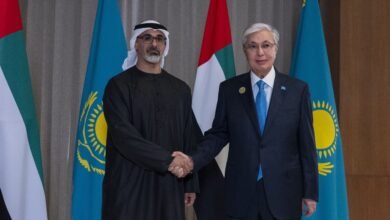 ولي عهد أبوظبي يلتقي رئيس كازاخستان على هامش أعمال قمة "بريكس" بنيودلهي