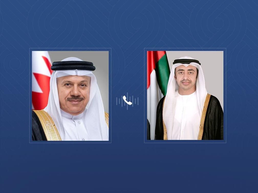 عبدالله بن زايد ووزير خارجية البحرين يبحثان هاتفياً التطورات الإقليمية 1 عبدالله بن زايد ووزير خارجية البحرين يبحثان هاتفياً التطورات الإقليمية