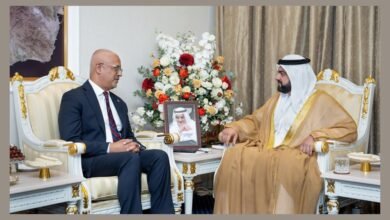 ولي عهد الفجيرة يستقبل سفراء أستراليا وماليزيا والصين