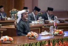 ولي عهد أبوظبي يترأس وفد الدولة المشارك في أعمال القمة الـ18 لقادة دول مجموعة "بريكس" 9 ولي عهد أبوظبي يترأس وفد الدولة المشارك في أعمال القمة الـ18 لقادة دول مجموعة "بريكس"
