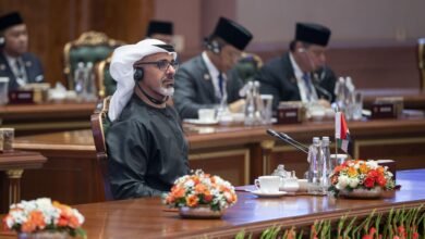 ولي عهد أبوظبي يترأس وفد الدولة المشارك في أعمال القمة الـ18 لقادة دول مجموعة "بريكس" 5 ولي عهد أبوظبي يترأس وفد الدولة المشارك في أعمال القمة الـ18 لقادة دول مجموعة "بريكس"