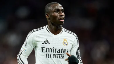 ميندي خارج قائمة ريال مدريد في دوري أبطال أوروبا