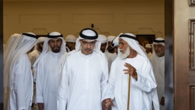هزاع بن زايد يُقدِّم واجب العزاء في شهيد الوطن والواجب سعيد عبدالله الشامسي