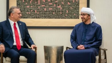 عبدالله بن زايد يستقبل مستشار الرئيس الأمريكي للشؤون العربية والأفريقية
