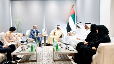 علي النعيمي ومسؤول ياباني يبحثان استدامة مساعدات غزة