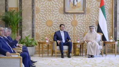 منصور بن زايد يستقبل نائب القائد العام للقوات المسلحة العربية الليبية 2 منصور بن زايد يستقبل نائب القائد العام للقوات المسلحة العربية الليبية