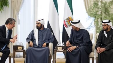 رئيس الدولة يستقبل رئيس حكومة إقليم كردستان العراق بحضور محمد بن راشد