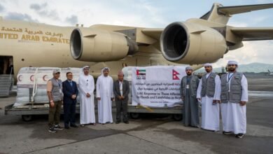 بإجمالي 186 طناً..الإمارات ترسل رابع طائرة إغاثية إلى نيبال 5 بإجمالي 186 طناً..الإمارات ترسل رابع طائرة إغاثية إلى نيبال