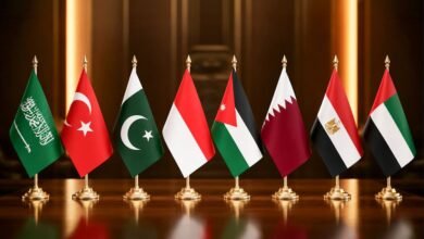 بيان مشترك لوزراء خارجية كل من الإمارات ومصر وقطر والأردن وإندونيسيا وباكستان وتركيا والسعودية