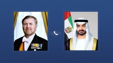 رئيس الدولة يتلقى اتصالاً هاتفياً من ملك هولندا 10 رئيس الدولة يتلقى اتصالاً هاتفياً من ملك هولندا