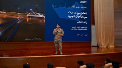 شرطة أبوظبي تعزز جاهزيتها لموسم الأمطار بالتنسيق مع الشركاء الاستراتيجيين 2 شرطة أبوظبي