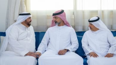 عمار بن حميد يقدم واجب العزاء في وفاة يوسف أحمد النعيمي 2 عمار بن حميد يقدم واجب العزاء في وفاة يوسف أحمد النعيمي