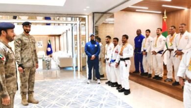 قائد عام شرطة أبوظبي يستقبل منتخبي الجوجيتسو والترايثلون 2 شرطة أبوظبي