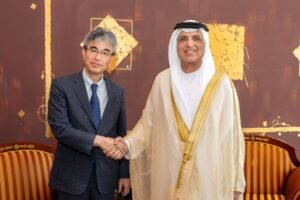 سعود بن صقر يستقبل قنصل عام اليابان في دبي والإمارات الشمالية 2 سعود بن صقر يستقبل قنصل عام اليابان في دبي والإمارات الشمالية