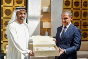ولي عهد رأس الخيمة يستقبل حاكم مقاطعة خوارزم الأوزبكية 2 ولي عهد رأس الخيمة يستقبل حاكم مقاطعة خوارزم الأوزبكية
