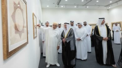 سلطان القاسمي يشهد انطلاق الدورة 12 من ملتقى الشارقة للخط 4 سلطان القاسمي يشهد انطلاق الدورة 12 من ملتقى الشارقة للخط