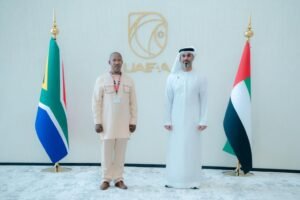 رئيس جهاز الإمارات للمحاسبة يستقبل مسؤولين دوليين على هامش "مؤتمر منع الجريمة والعدالة الجنائية"