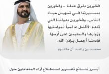 الإمارات الأولى عالميا في رضا المتعاملين واستخدام الخدمات الحكومية الرقمية 8 الإمارات