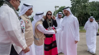 سلطان بن أحمد القاسمي يفتتح مستوصف ديناس الصحي بجمهورية الفلبين 2 سلطان بن أحمد القاسمي