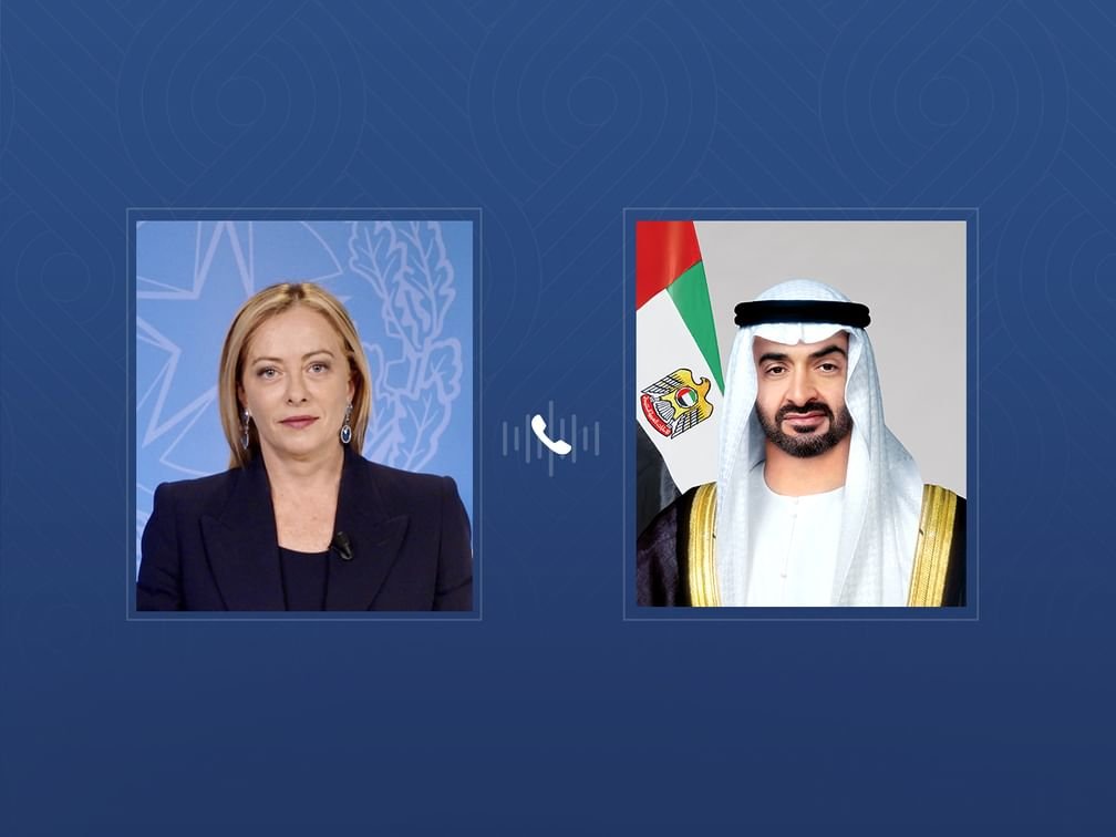 رئيس الدولة ورئيسة وزراء إيطاليا يبحثان خلال اتصال هاتفي علاقات التعاون والتطورات الإقليمية 1 رئيس الدولة ورئيسة وزراء إيطاليا يبحثان خلال اتصال هاتفي علاقات التعاون والتطورات الإقليمية