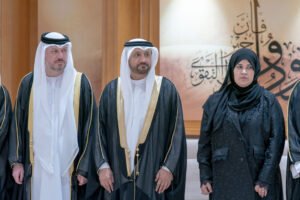 سلطان بن أحمد القاسمي يشهد أداء اليمين القانونية لـثلاثة من أعضاء السلطة القضائية