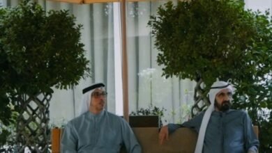 محمد بن راشد يبحث مع منصور بن زايد عددا من الموضوعات والقضايا المتصلة بالشأن الوطني