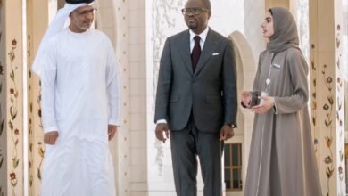 رئيس بنين يزور جامع الشيخ زايد الكبير في أبوظبي