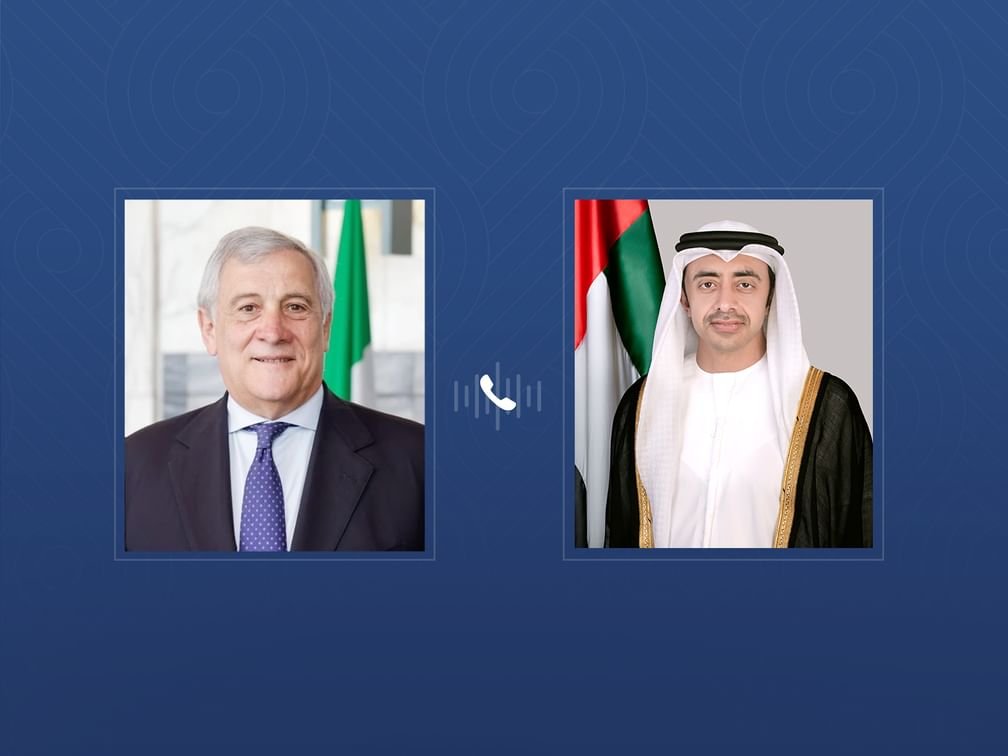 عبدالله بن زايد ونائب رئيس الوزراء وزير الخارجية والتعاون الدولي الإيطالي يبحثان هاتفيا العلاقات الإستراتيجية والتطورات الإقليمية 1 عبدالله بن زايد ونائب رئيس الوزراء وزير الخارجية والتعاون الدولي الإيطالي يبحثان هاتفيا العلاقات الإستراتيجية والتطورات الإقليمية