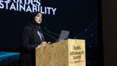 آمنة الضحاك تفتتح قمة فوربس الشرق الأوسط لقادة الاستدامة في أبوظبي