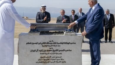 ملك الأردن وولي عهد أبوظبي يشهدان مراسم وضع حجر الأساس لمشروع سكة حديد العقبة – الشيديَّة – معان 3 ملك الأردن وولي عهد أبوظبي يشهدان مراسم وضع حجر الأساس لمشروع سكة حديد العقبة – الشيديَّة – معان