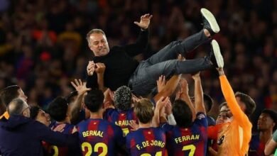 برشلونة يقترب من إنجاز ريال مدريد 3 برشلونة