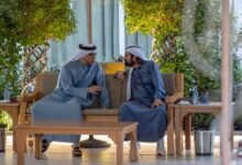 محمد بن راشد يلتقي منصور بن زايد ويبحث معه عدداً من الموضوعات والقضايا المتصلة بالشأن الوطني